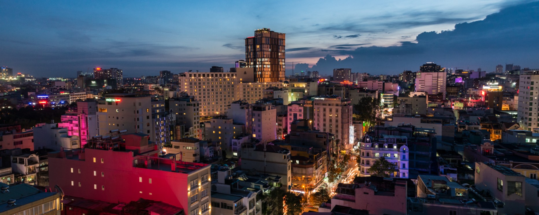 VIETNAM – Rooftop view of Hô-Chi-Minh