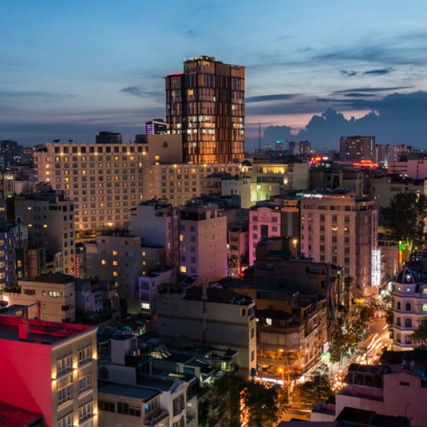 VIETNAM – Rooftop view of Hô-Chi-Minh